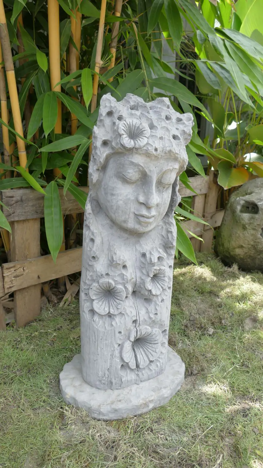  Product image 2 of the product “Jadoo - Buddha Face, Relief tree, 80cm H | cast stone ”
